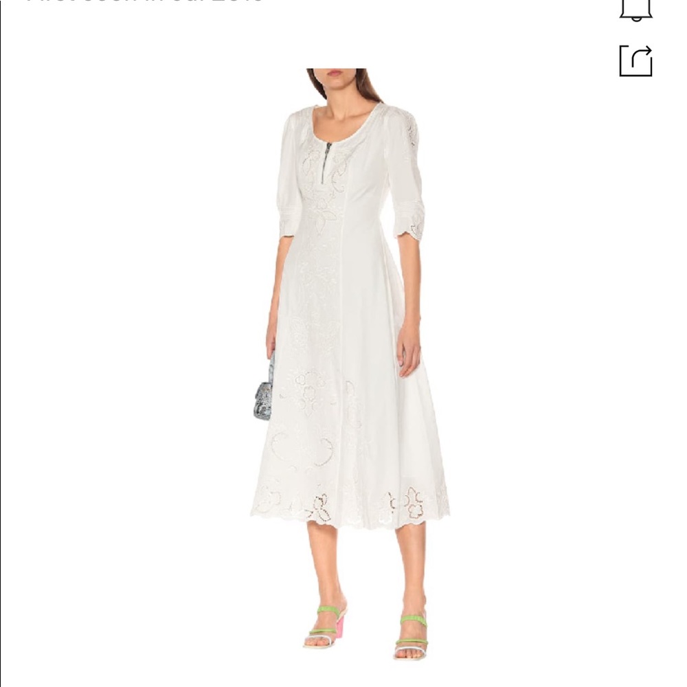 Alexa Chung White Embroidered Dress (US Size8-10)